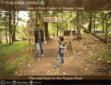 Tablet Screenshot of paradise-lodge.com